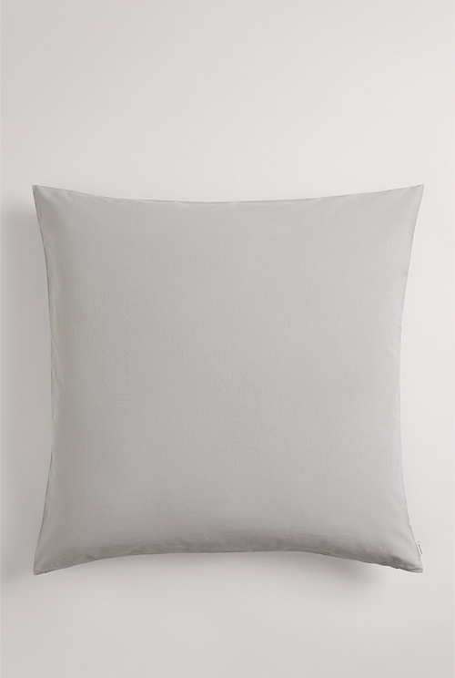 Grey euro shop pillow case