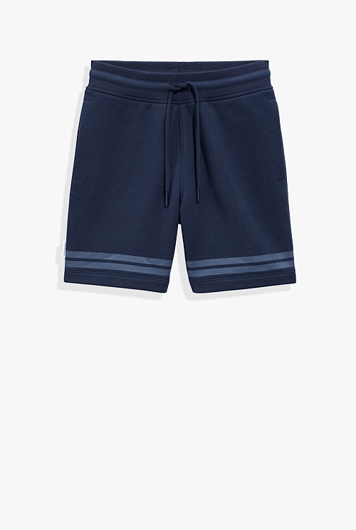 Boys navy sweat online shorts