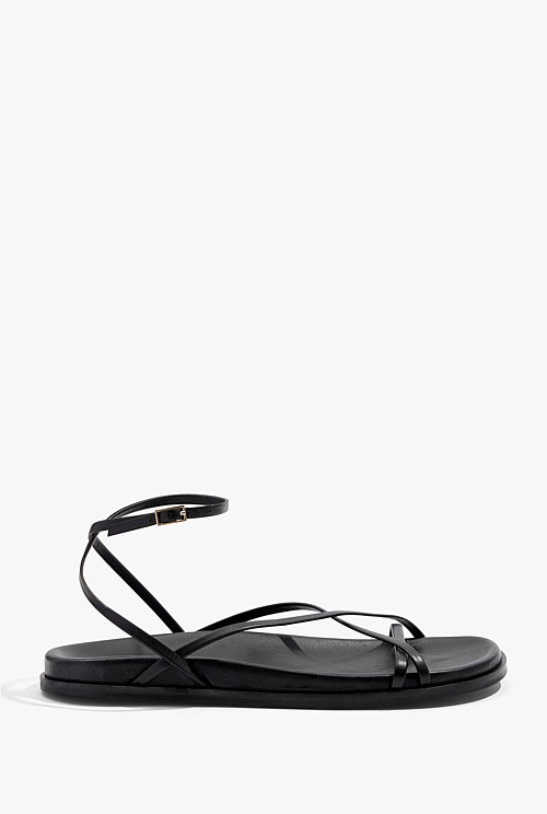 Black Riley Sandal Sandals Thongs Country Road