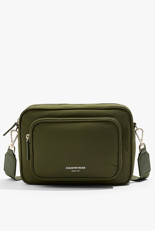 Olive green shop crossbody bag