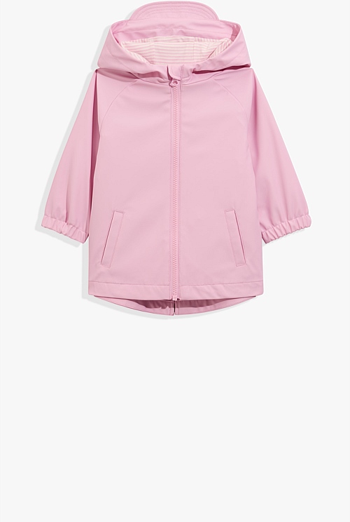 Light pink 2025 rain jacket