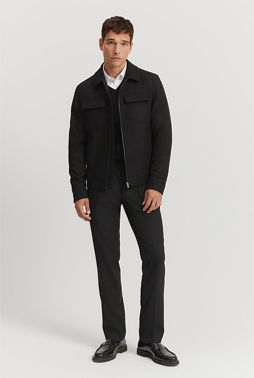 wool mix shirt