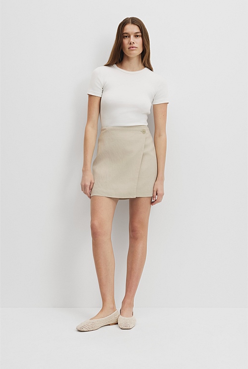 Wrap mini skirt nz discount