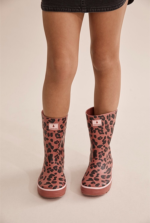 Leopard gumboots sale