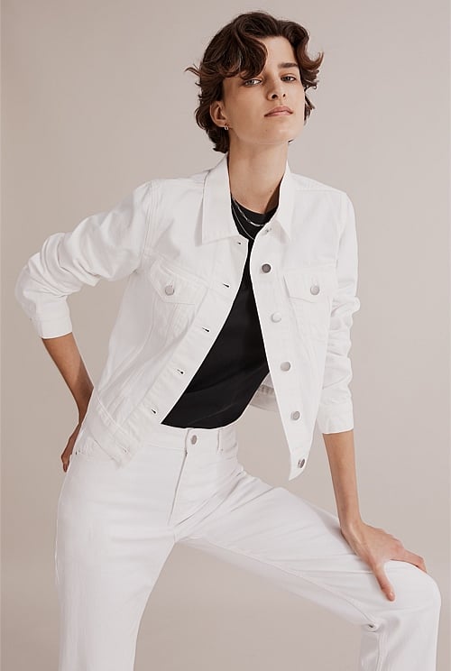 Ag white denim jacket sale