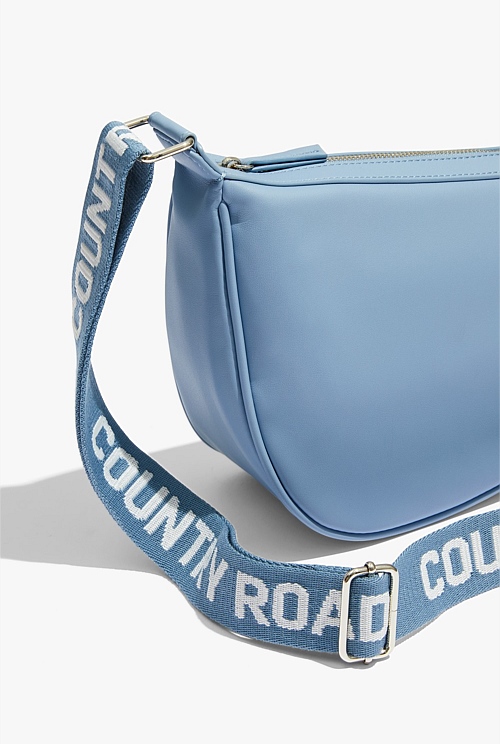 Cornflower Blue Curved Sling Bag Bags Country Road