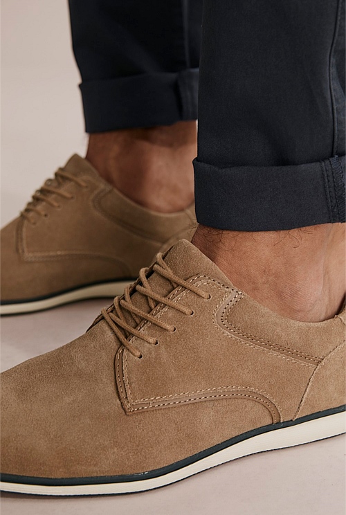 Casual suede discount derby shoes