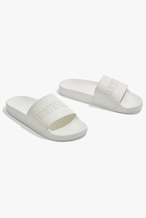 Slides white hot sale