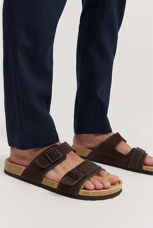 Suede slide discount