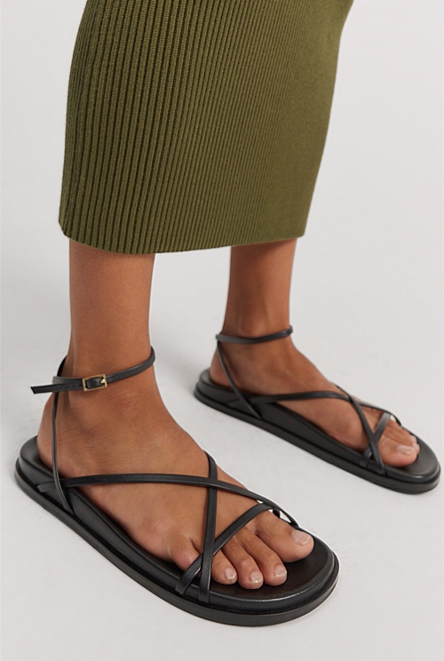 Black Riley Sandal Sandals Thongs Country Road