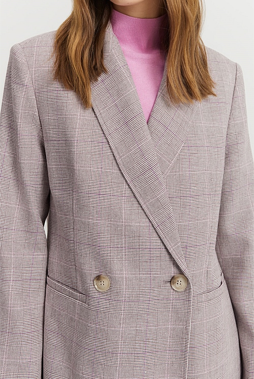 Country road check blazer clearance
