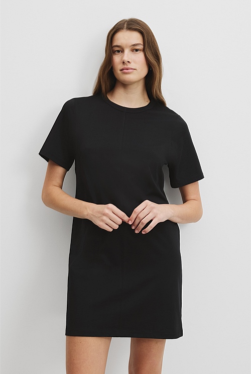 Black t shirt dress online