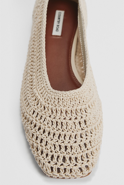 Crochet flats on sale