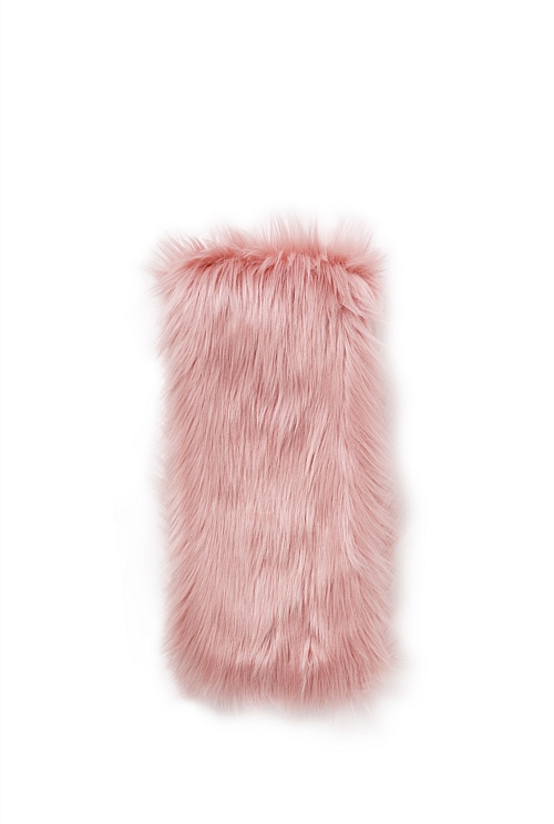 Rose Pink Faux Fur Scarf - Hats, Scarves & Gloves