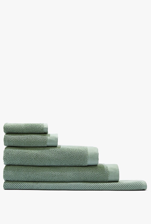 Faded Moss Calo Australian Cotton Hand Towel Towels Mats